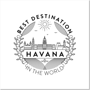 Havana Minimal Badge Design Posters and Art